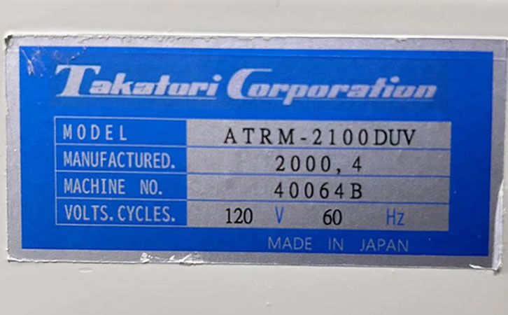TAKATORI ATRM 2100˺Ĥ�C