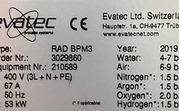 EVATEC RAD BPM3 PVD��Ĥ���e�O��